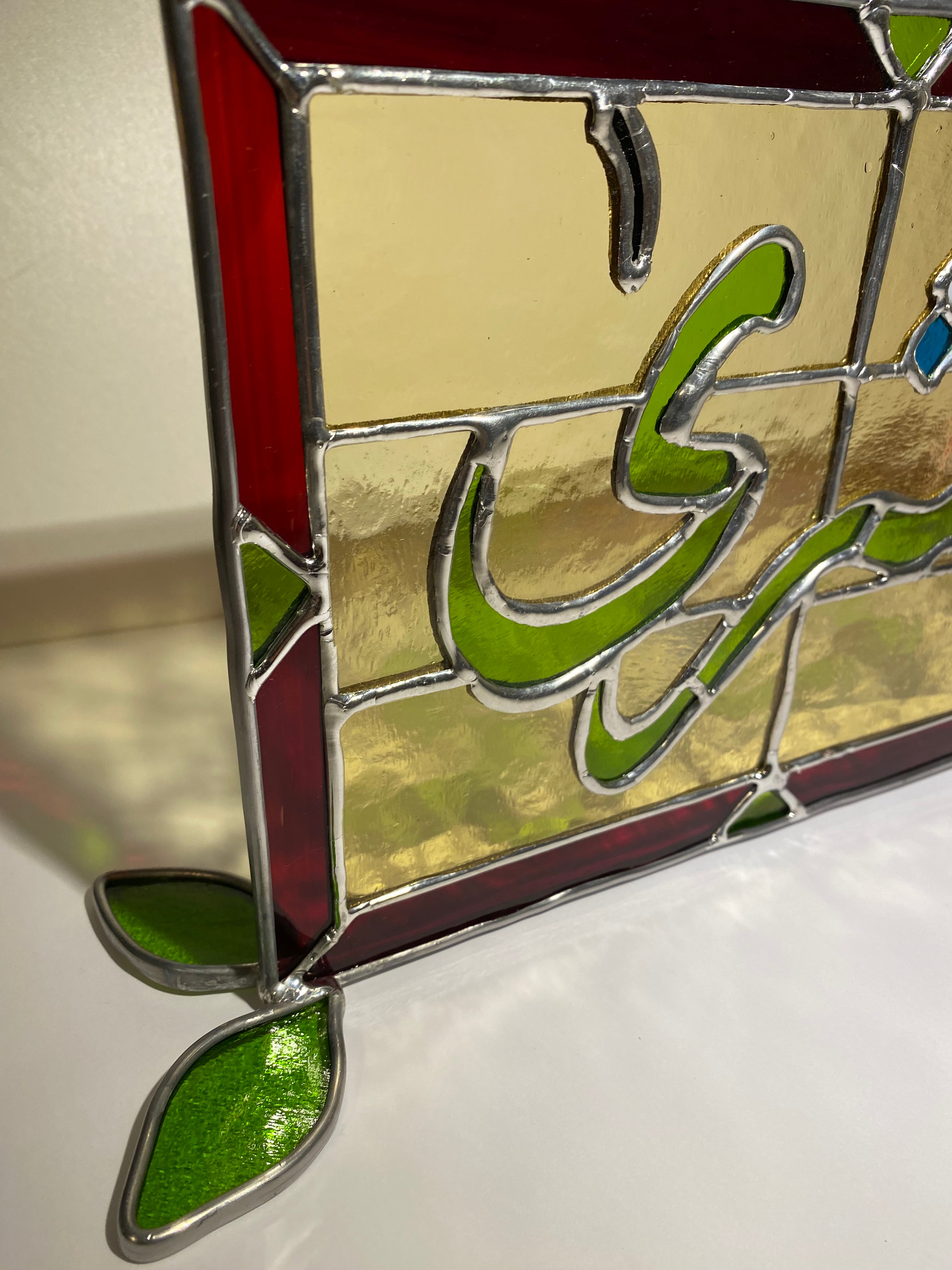 Custom Name Art in Glass